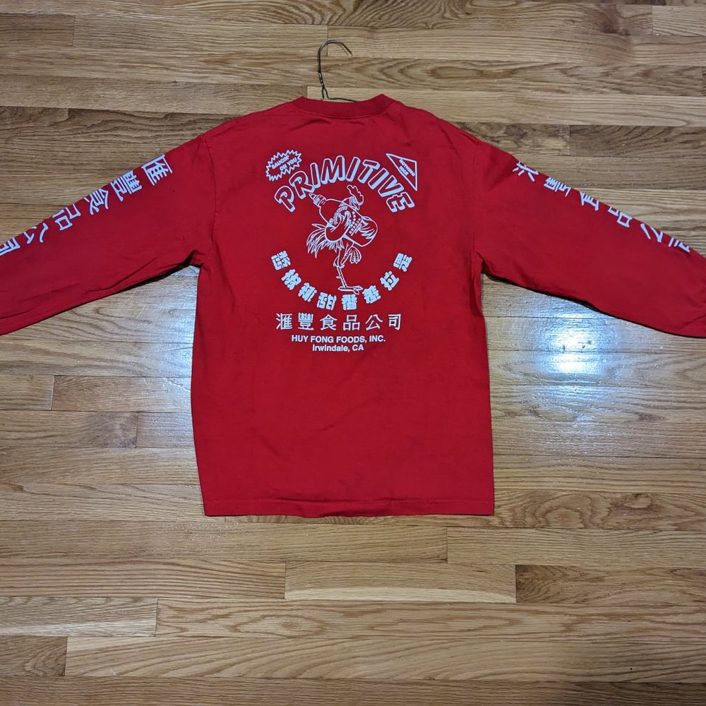 PRIMITIVE Sriracha Long Sleeve T Shirt Medium Red